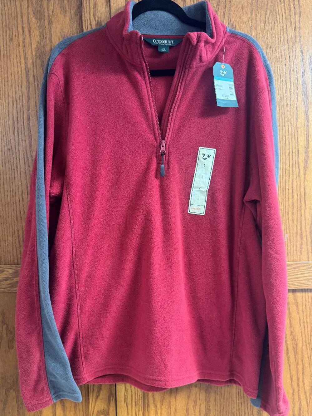 Outdoor Life Men's 1/4 Zip Fleece Pullover Sweatshirt